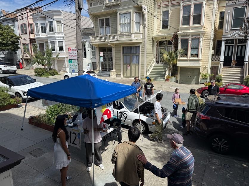 We ran a baked goods giveaway to meet the neighborhood.